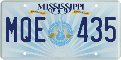MS license plate MQE435