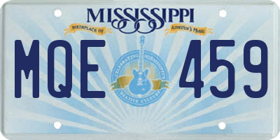 MS license plate MQE459