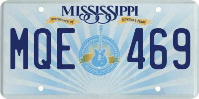MS license plate MQE469