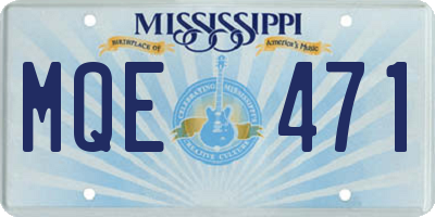 MS license plate MQE471