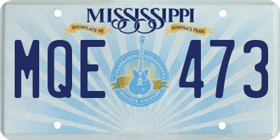 MS license plate MQE473