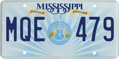 MS license plate MQE479