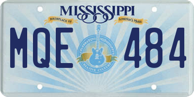 MS license plate MQE484
