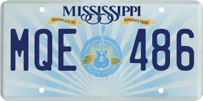 MS license plate MQE486