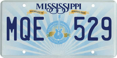 MS license plate MQE529