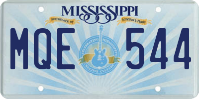 MS license plate MQE544