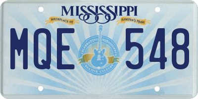 MS license plate MQE548