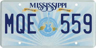 MS license plate MQE559