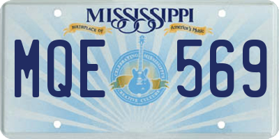 MS license plate MQE569