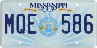MS license plate MQE586
