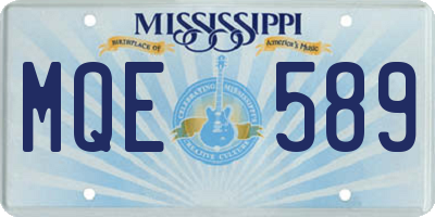 MS license plate MQE589