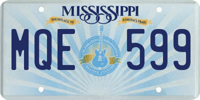 MS license plate MQE599