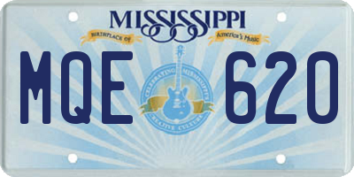 MS license plate MQE620
