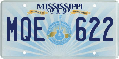 MS license plate MQE622
