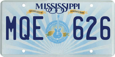 MS license plate MQE626