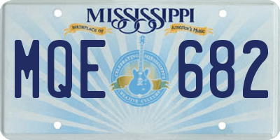 MS license plate MQE682