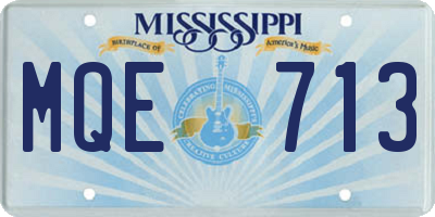 MS license plate MQE713