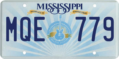 MS license plate MQE779