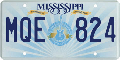 MS license plate MQE824