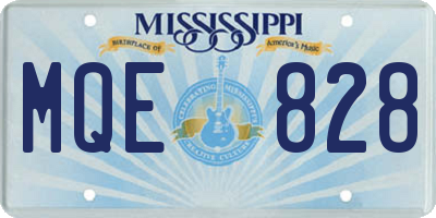 MS license plate MQE828