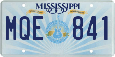 MS license plate MQE841