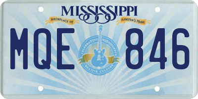 MS license plate MQE846