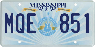 MS license plate MQE851