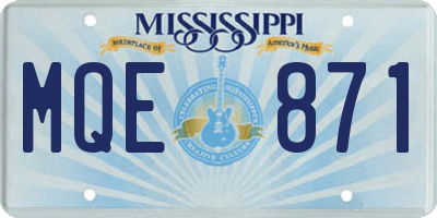 MS license plate MQE871