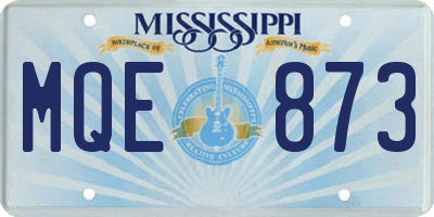 MS license plate MQE873