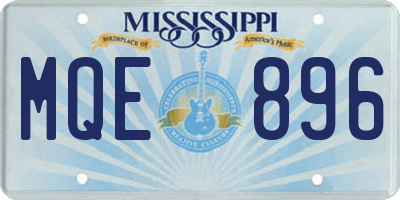 MS license plate MQE896