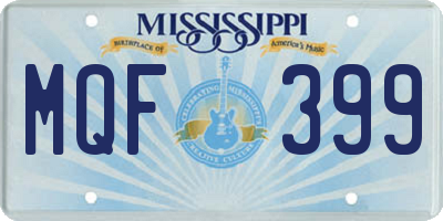 MS license plate MQF399
