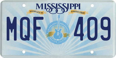 MS license plate MQF409