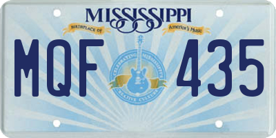 MS license plate MQF435