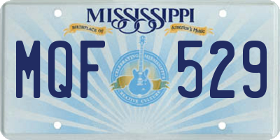 MS license plate MQF529
