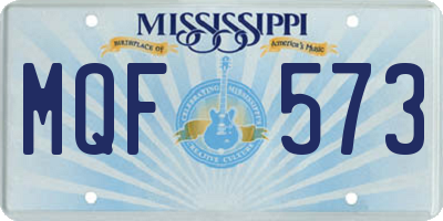 MS license plate MQF573