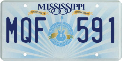 MS license plate MQF591