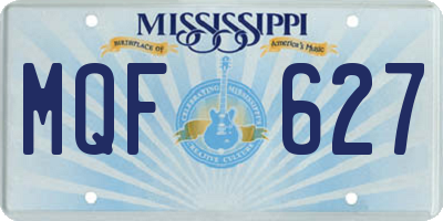 MS license plate MQF627