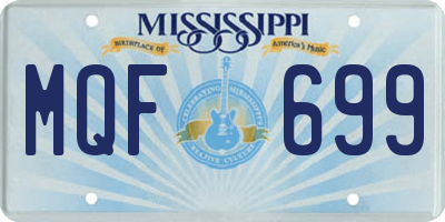 MS license plate MQF699