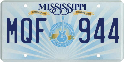 MS license plate MQF944