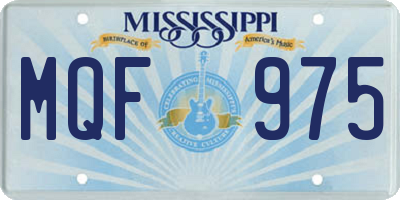 MS license plate MQF975