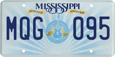 MS license plate MQG095