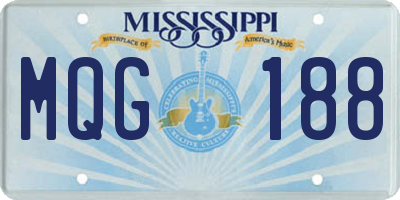 MS license plate MQG188