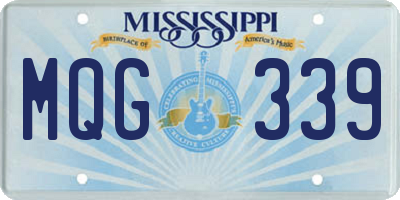 MS license plate MQG339