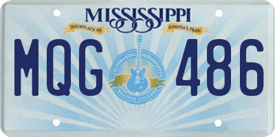 MS license plate MQG486