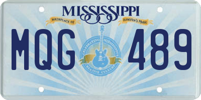 MS license plate MQG489