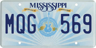 MS license plate MQG569