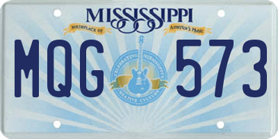 MS license plate MQG573