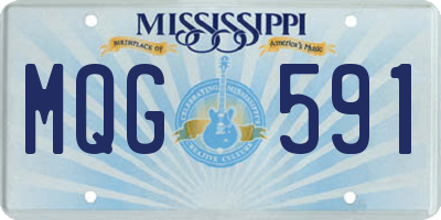 MS license plate MQG591