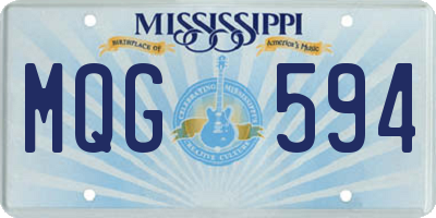 MS license plate MQG594