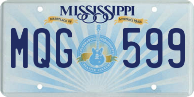 MS license plate MQG599